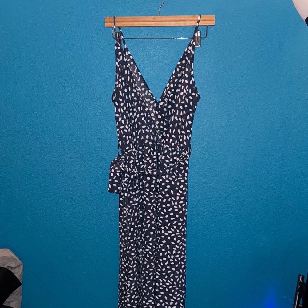 SHEIN floral blue dress